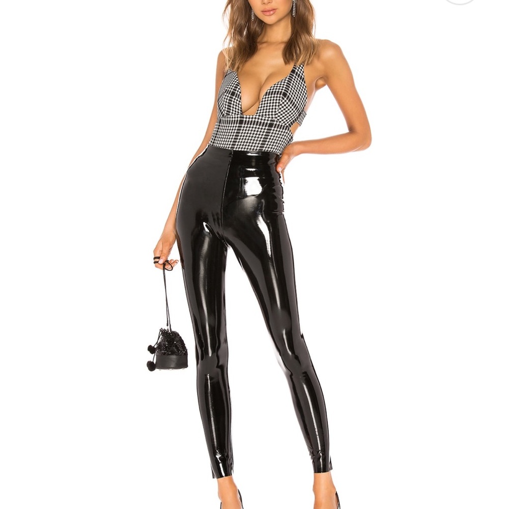 Commando Black faux patent leather leggings